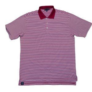 Peter Millar Summer Comfort Men's Casual Golf Polo Sz M Red